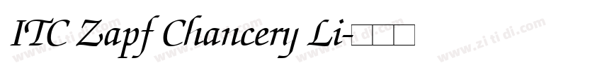 ITC Zapf Chancery Li字体转换